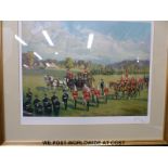 John King limited edition 83/300 print of the 5th Inniskillin Dragoon Guards,