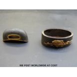 Japanese Edo period kurigata and fuchi set,