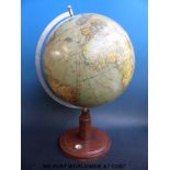 A 105cm circumference worlds globe model 200 by Columbusverlag Paul Oestergaard, K.G.