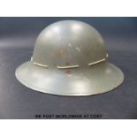 A WWII 1941 Zuckerman/Air Defence helmet stamped L and 41