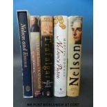 A collection of Lord Nelson related books including Terry Coleman,