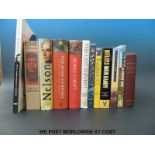 A quantity of military books to include Nelson, Napoleon, Rorke's Drift, The Taliban, The SAS,