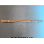 A 19thC Irish blackthorn shillelagh or club