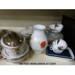 Over 50 pieces of Royal Worcester dinnerware in Evesham & Strawberry Fayre patterns,