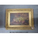 A quantity of pictures to include an oil of fruit, studio photographs including Somerset examples,