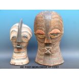 Two African tribal masks,