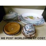 A quantity of various ceramics to include Ironstone, Royal Worcester 'Evesham', Booths,