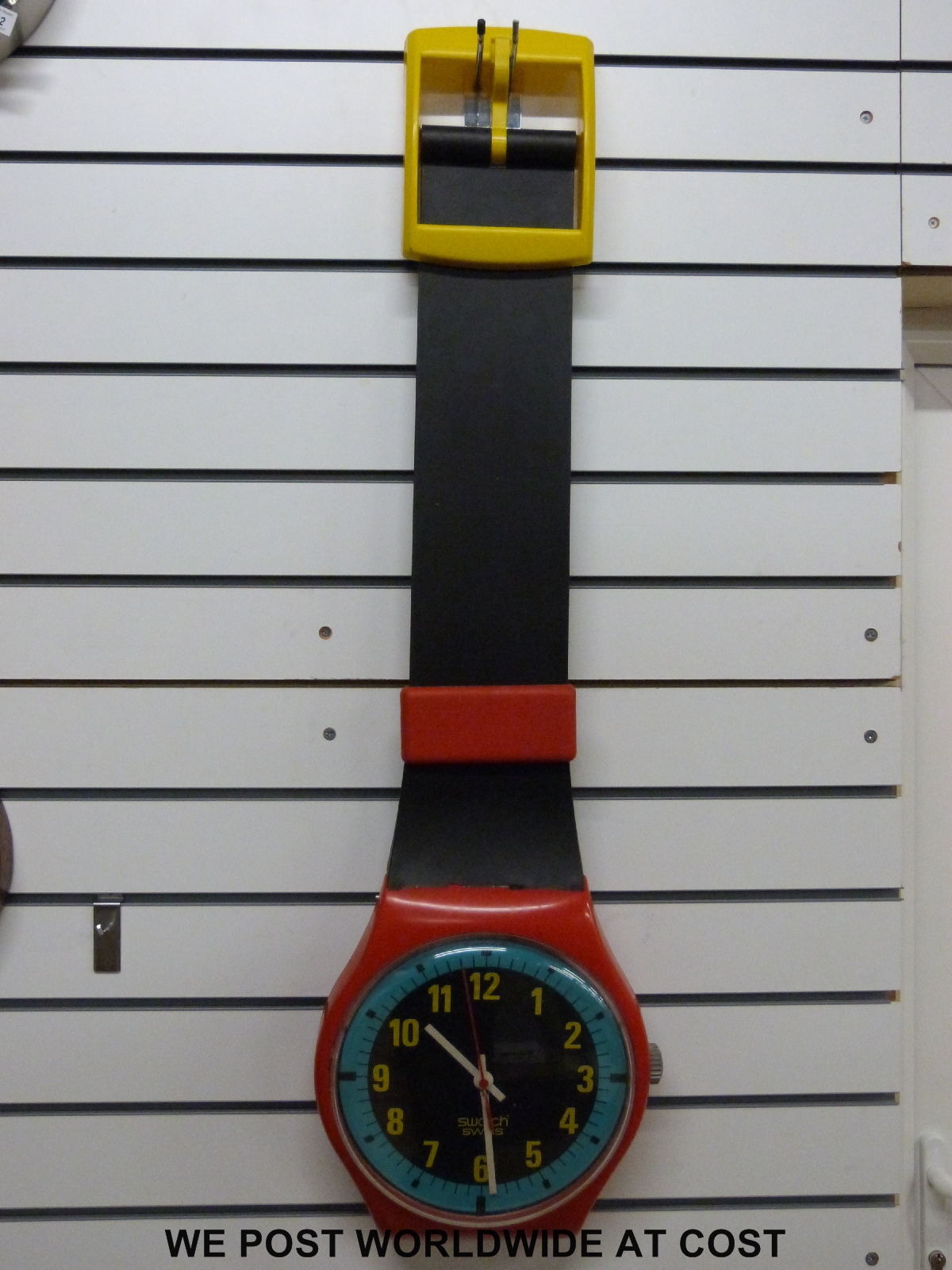 A multicoloured Swatch wall watch in box (26cm diameter dial) - Image 3 of 3