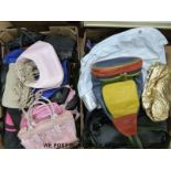 A large quantity of bags and purses, box,