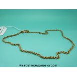 A 9ct gold rope twist necklace (5g)