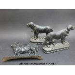 Cast iron door stops,