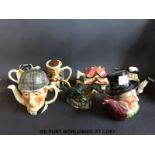 Seven Tony Woods teapots