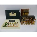 Three whisky miniature (50ml) box sets comprising Classic Malts of Scotland including Talisker 10