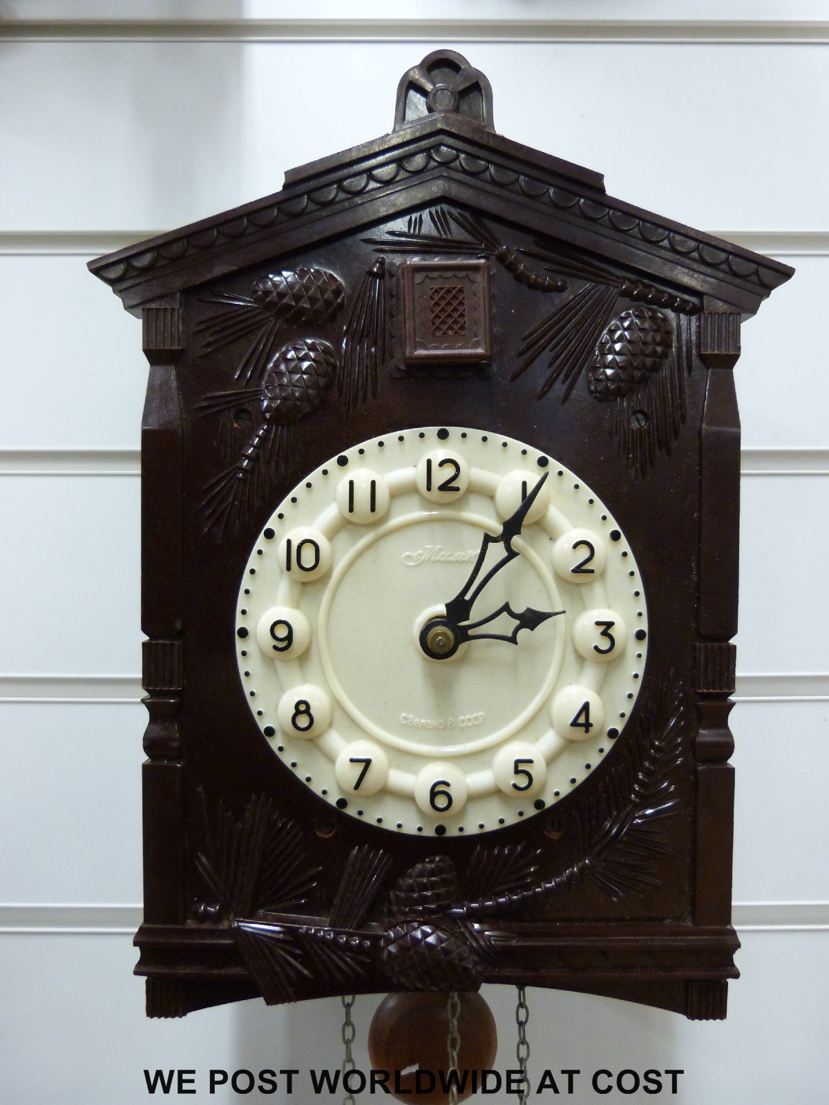 A Russian made bakelite cuckoo clock, - Image 2 of 2