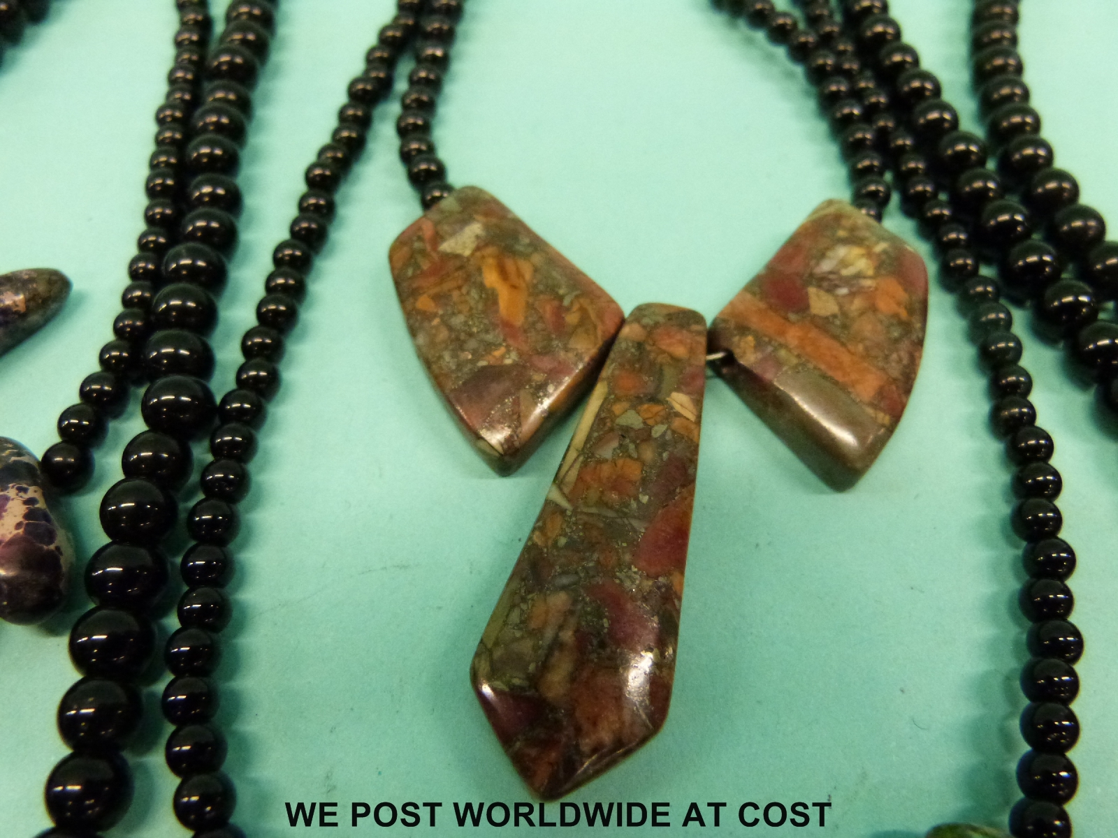 Twenty beaded jasper necklaces - Image 3 of 4