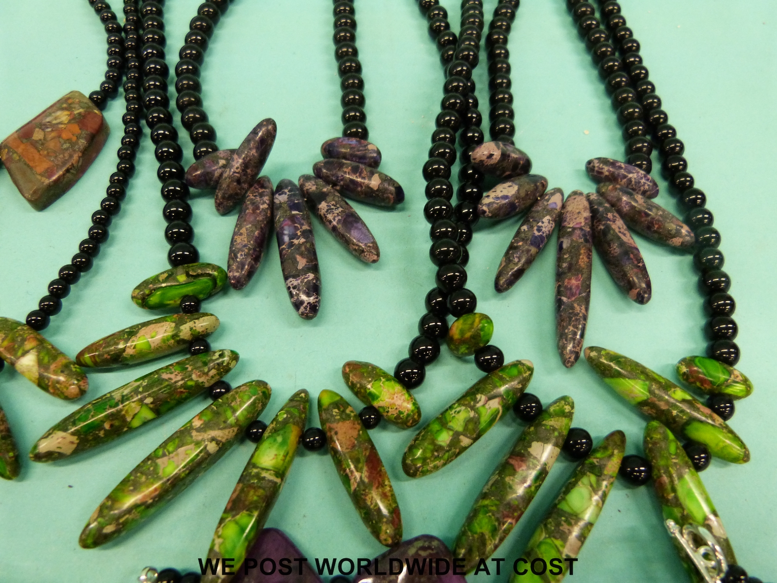 Twenty beaded jasper necklaces - Image 4 of 4