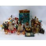 A collection of miniatures including whisky,