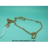 A 9ct gold belcher chain/ necklace (5.