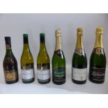 Three bottles of non-vintage champagne, E Michel,