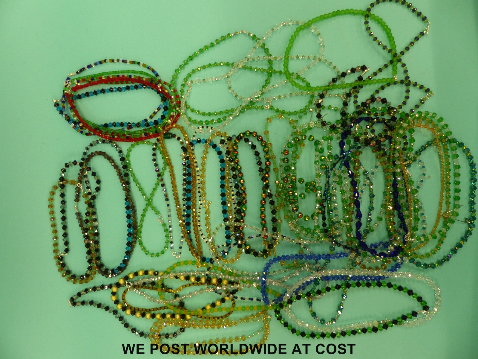 55 glass bead necklaces - Image 4 of 5