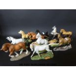 A collection of Franklin Mint Great Horses of the World