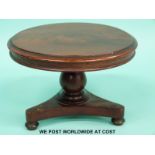 A 19thC mahogany apprentice breakfast table,