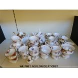 A quantity of Royal Albert tea ware to include Old Country Roses,