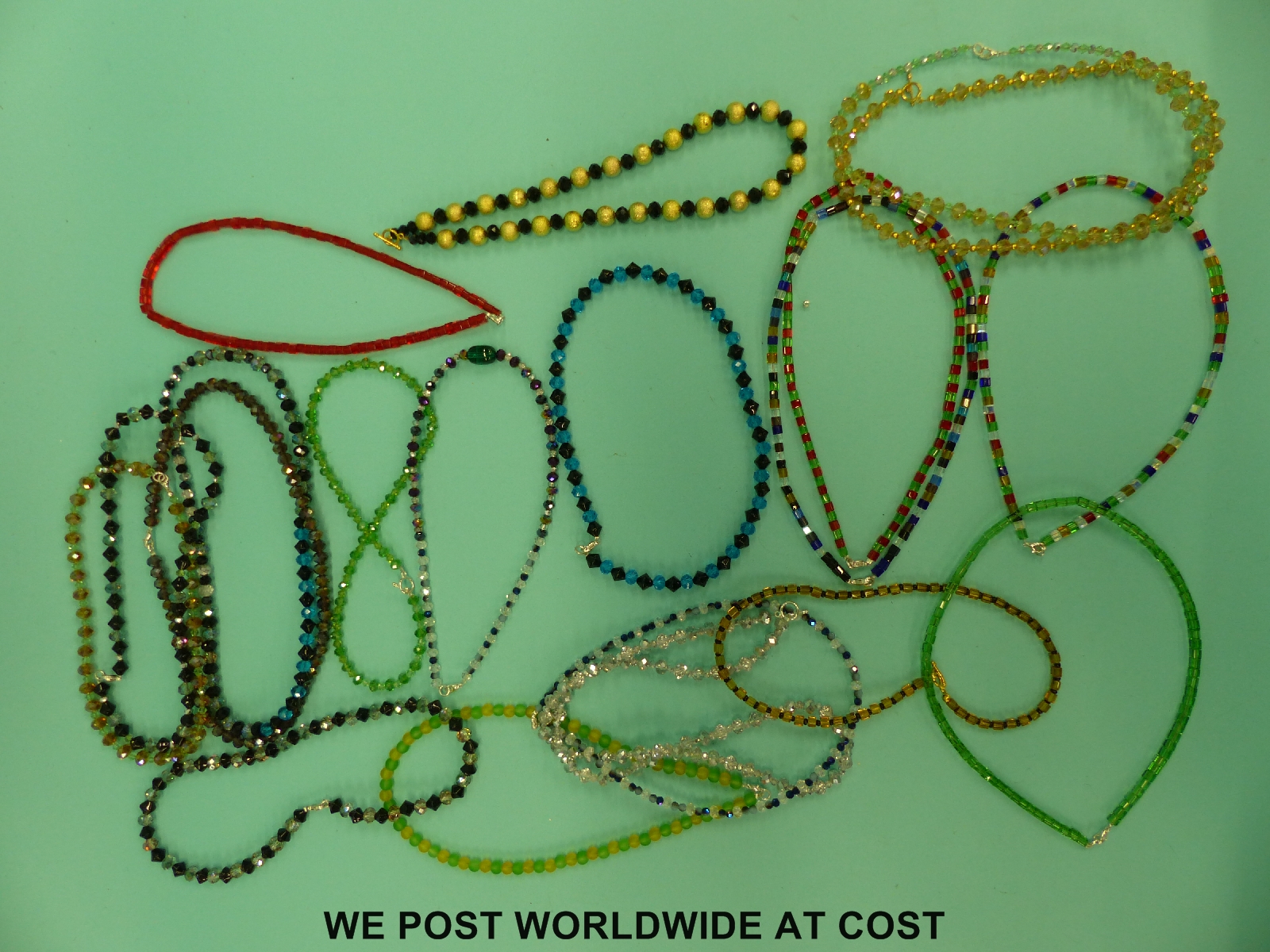 55 glass bead necklaces - Image 5 of 5