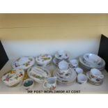 A collection of Royal Worcester Evesham to include dinner and tea ware,