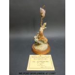 A Border Fine Arts limited edition (58/125) weasel and wren