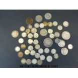 Approximately 115g of pre and post 1920, largely UK, silver coinage,