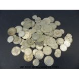 Approximately 598g of pre-1947 UK silver coinage