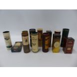 Thirteen 50ml single malt whisky miniatures including Laphroaig 10 year, Bowmore 10 year,