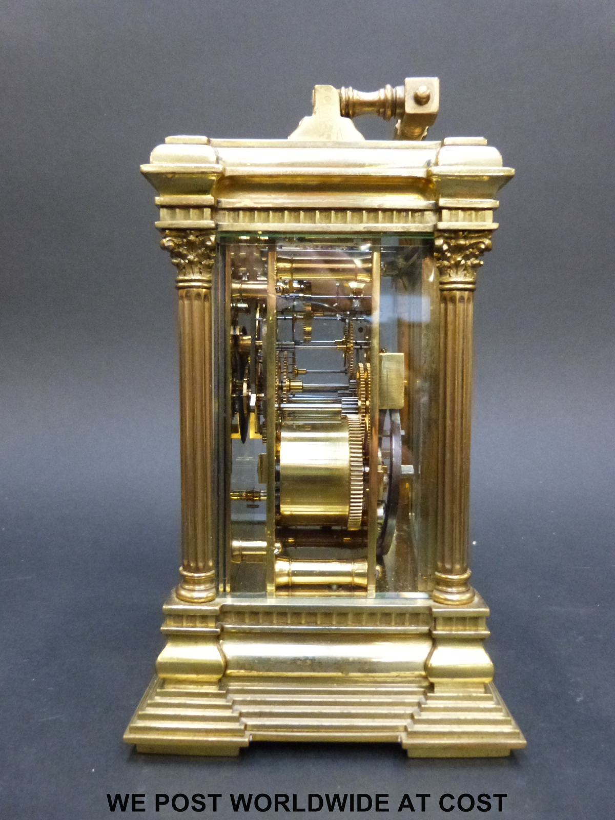 An 8-day hourly repeater carriage clock, - Image 5 of 7