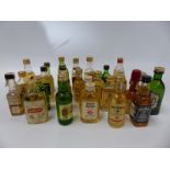 Twenty-six mainly 5cl whisky miniatures to include White Horse, Glenfiddich, DYC,