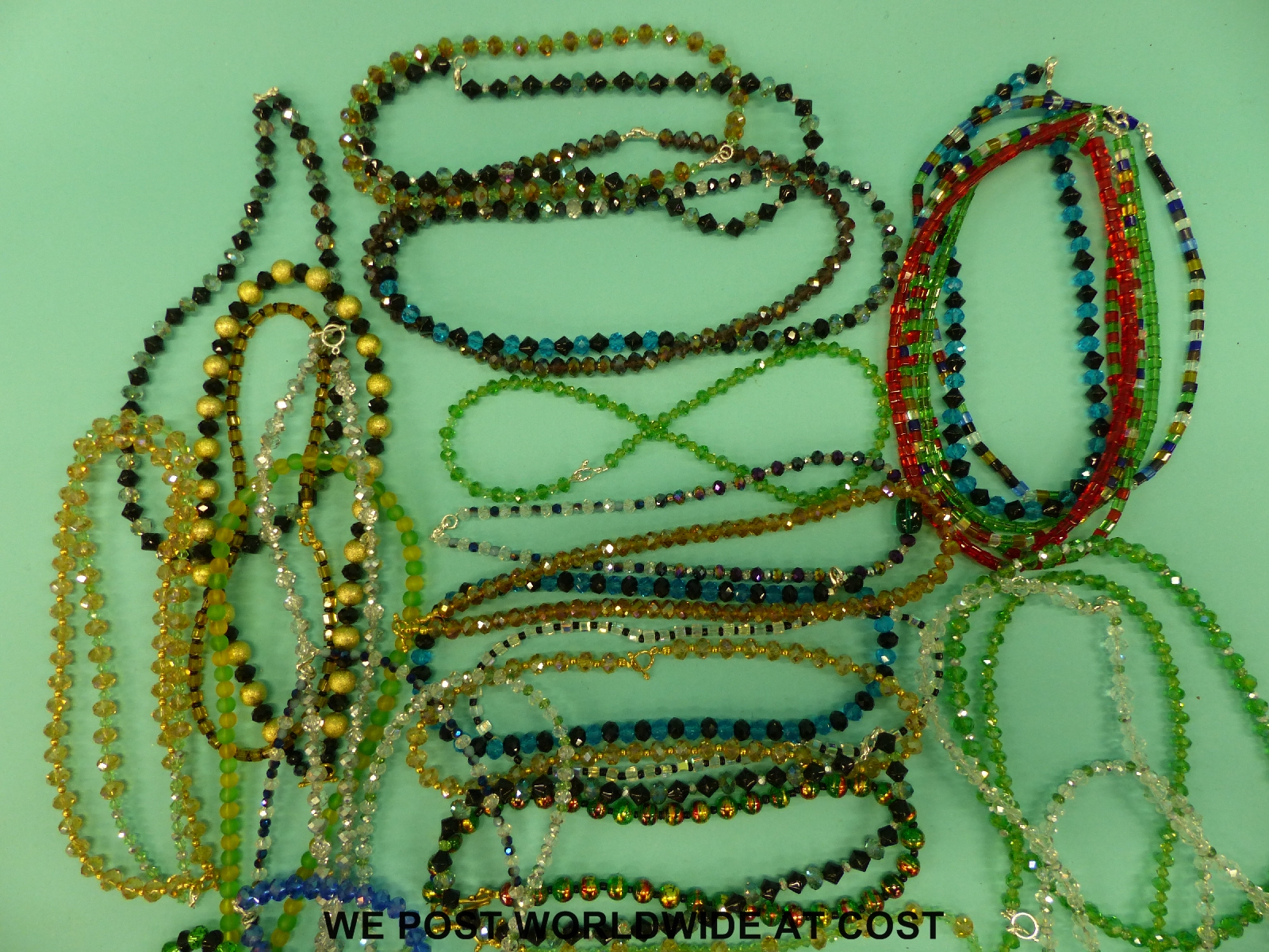 55 glass bead necklaces - Image 3 of 5