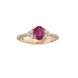 Ruby and diamond ring