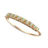 Late Victorian opal bangle