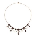 Garnet necklace, first quarter 20th century