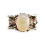 A late Victorian opal ring