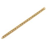 Diamond and gold bracelet