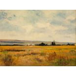 Errol Stephen Boyley Landscape with Farmhouse signed oil on board 30 by 34,5cm