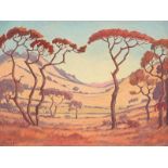 Jacob Hendrik Pierneef Winter Bosveld signed; inscribed with the title in another hand on the