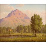 Jan Ernst Abraham Volschenk The Stellenbosch Mountain signed and dated 1913; signed, dated 1913