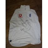 Cricket: a Robert Key signed 2002 England Test Match shirt, with twelve autographs.