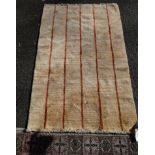 A Gabbeh rug, having striped decoration, 126 x 82cm.