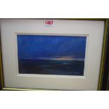 Norman Battershill, 'Sunrise', signed, titled verso, oil on board, 13 x 22cm.