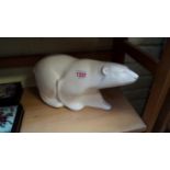 A Spode Velamour Polar Bear, 16.5cm high.