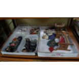 A collection of doll's house furniture and items.