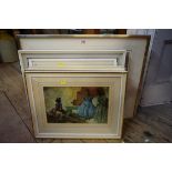 After Sir William Russell Flint, seven various colour prints, largest I.36.5 x 54.5cm.